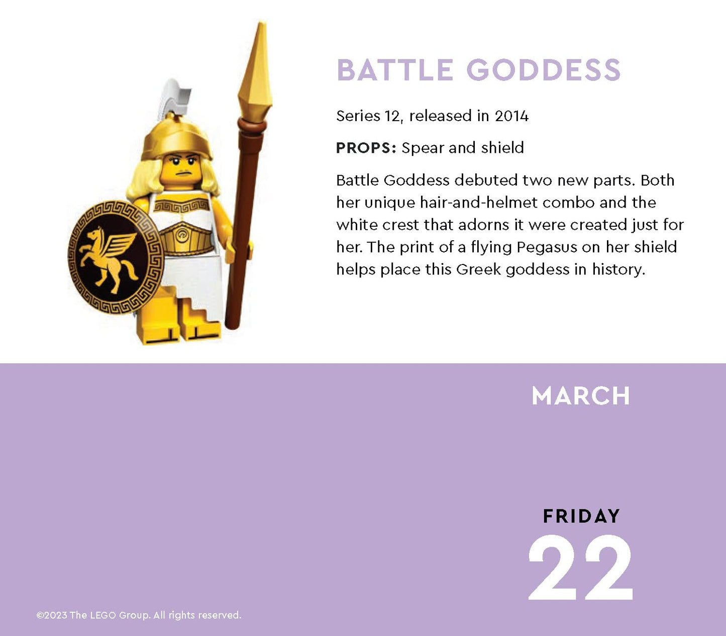 LEGO Minifigure a Day 2024 Daily Calendar
