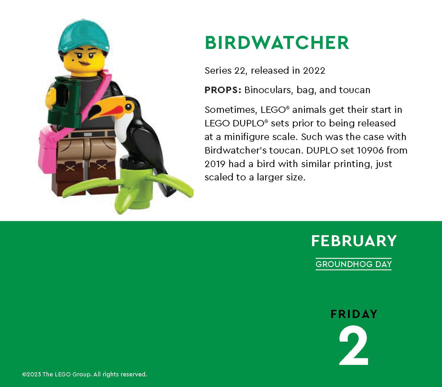 LEGO Minifigure a Day 2024 Daily Calendar