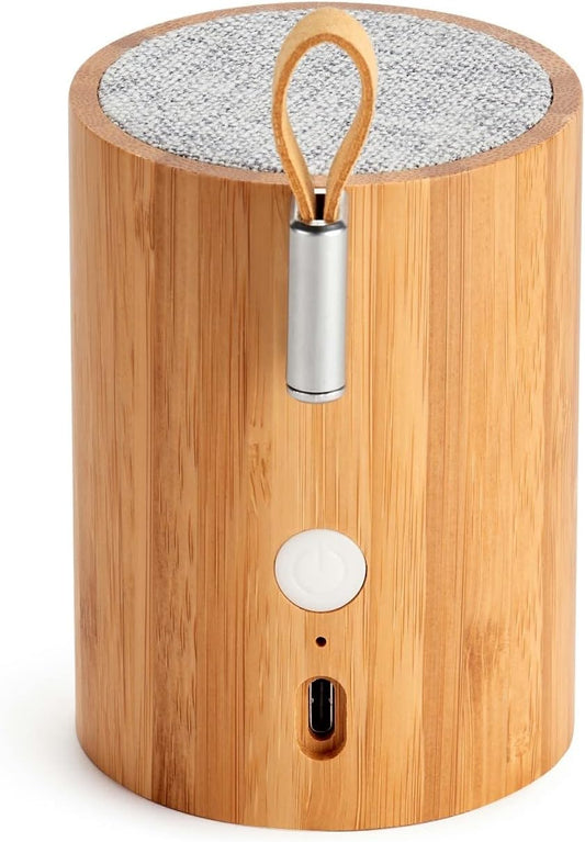 Drum Light Bluetooth Speaker - Bamboo Wood