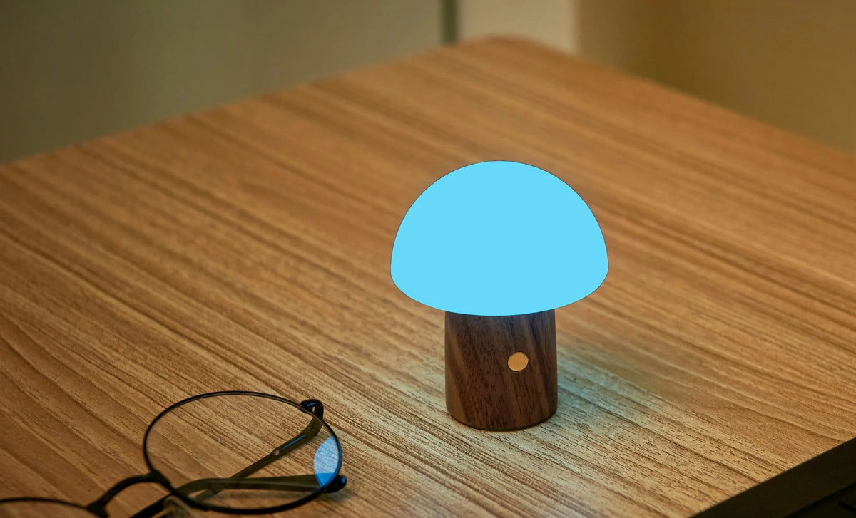 Alice Mushroom Lamp Super Mini Walnut