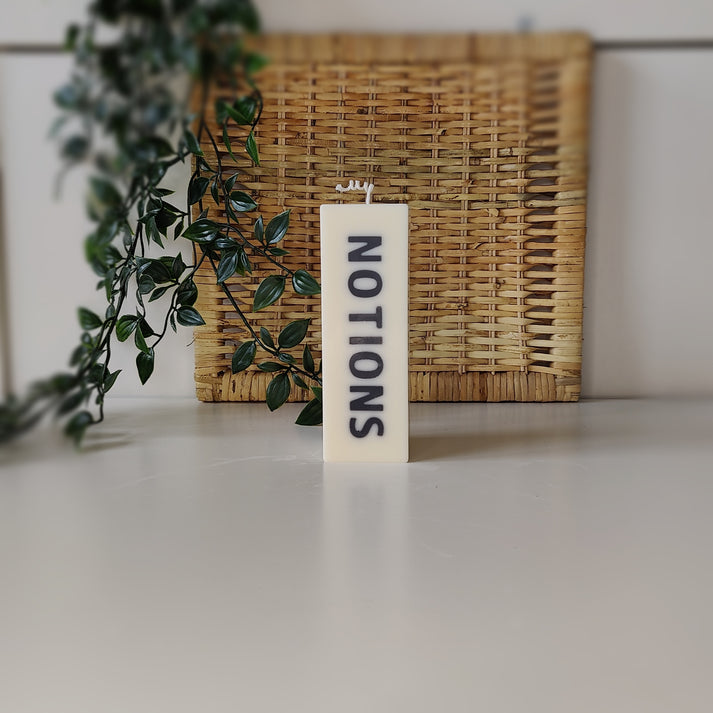 Notions Candle White