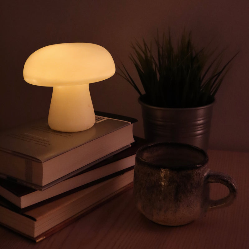 Large Mushroom LED Lamp Night Light, Batteries Included