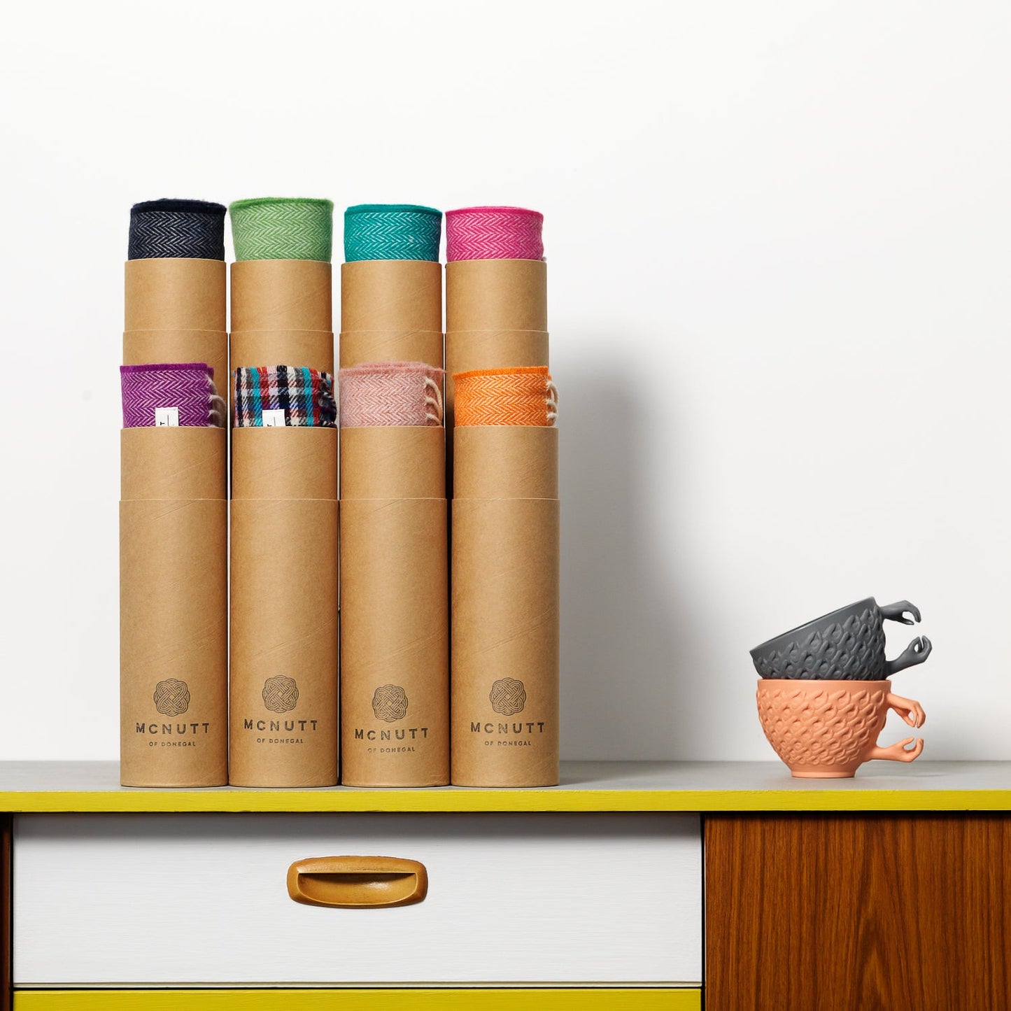 McNutt Lambswool Spottted Scarf and Tube range