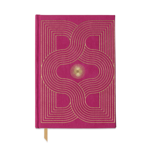 Suedette Hardcover Radiant Journal ‐ Fuchsia