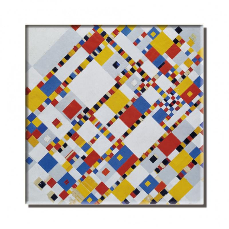 Fridge magnet: Victory Boogie Woogie, Piet Mondriaan