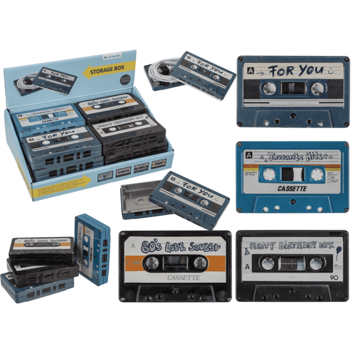 Cassette Metal Storage Tin