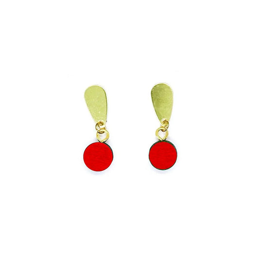 Gemma Earrings Red