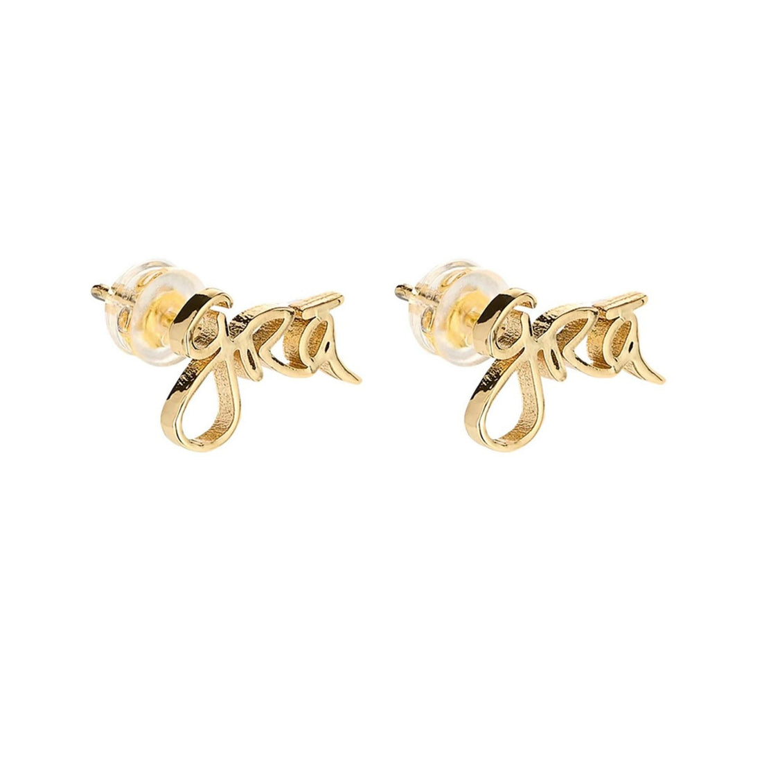 "Grá Beag" Gold Stud Earrings