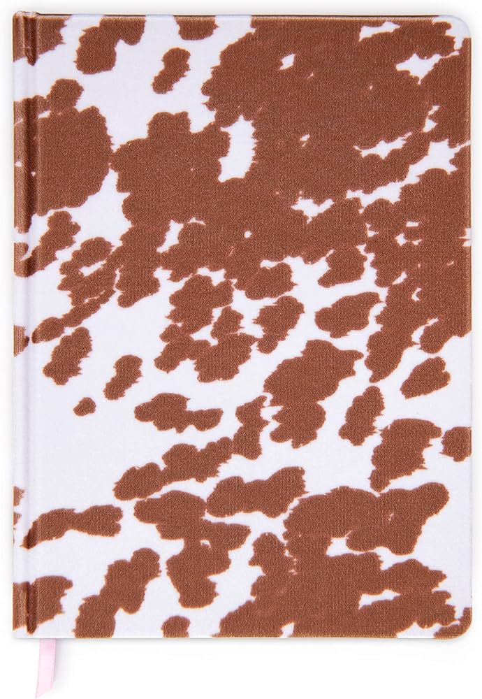 Jumbo Velvet Journal Cow Print