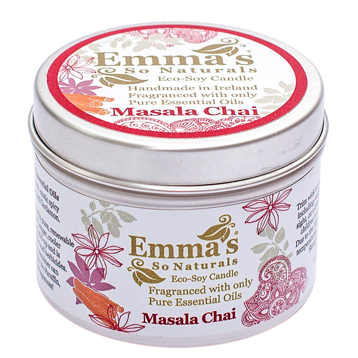 Masala Chai Natural Candle in Tin
