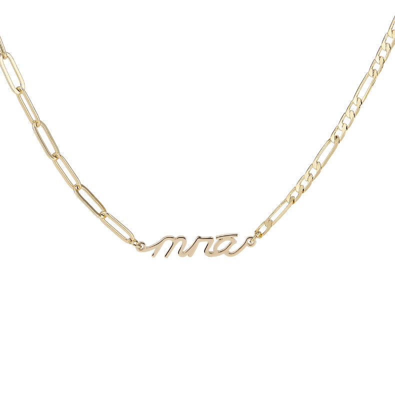 Mná Power - Gold Plated Necklace