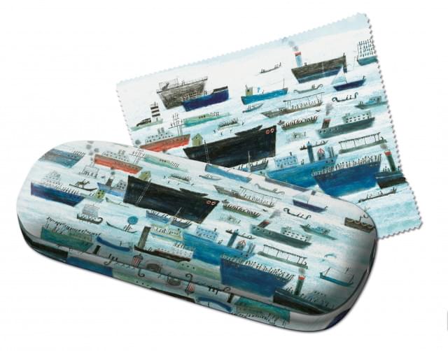 Glasses case incl. glasses cloth: World of Boats, Marit Törnqvist