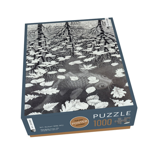 Puzzle (1.000 pieces): Three Worlds, M.C. Escher