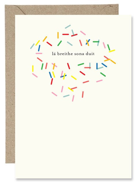 The Paper Gull 'La Breithe Sona Duit' Greeting Card