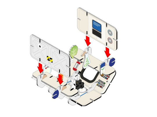 Playpress Space Station Build and Play Set - age 5+