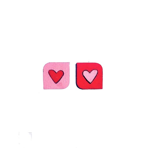 Heart Shaped Box Studs