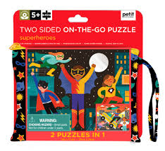 Two Sided On-The-Go Puzzle Superhero