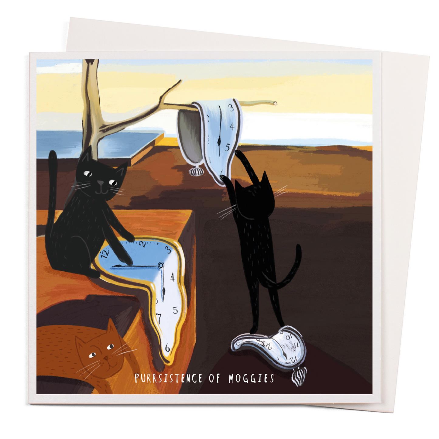 Persistance Of Cats Greeting Card