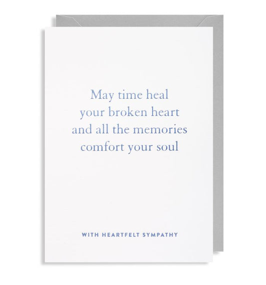 'With Heart Felt Sympathy' Greeting Card