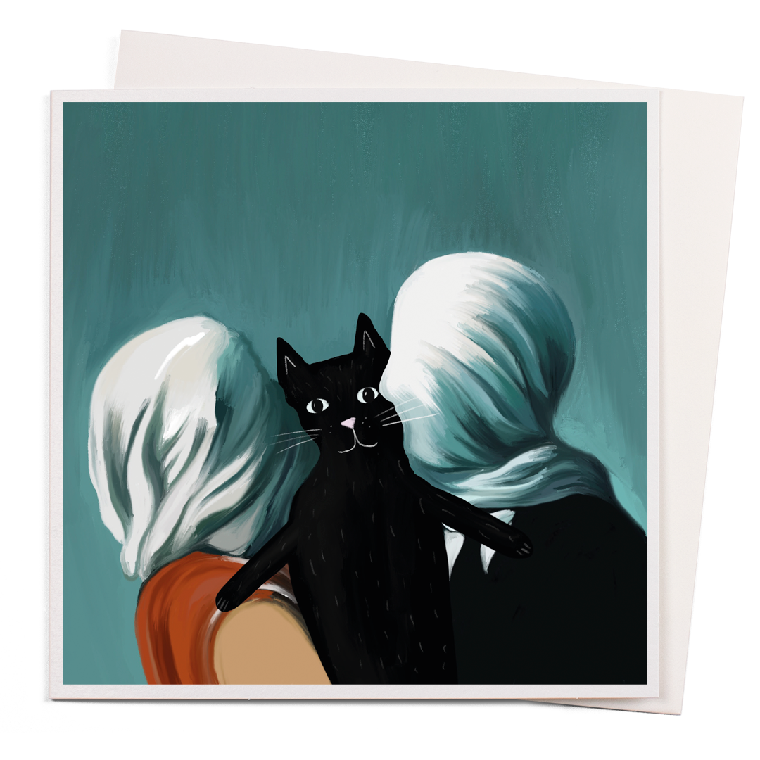 Lovers by Mogritte Greeting Card