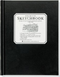 Large Black Premium Sketchbook