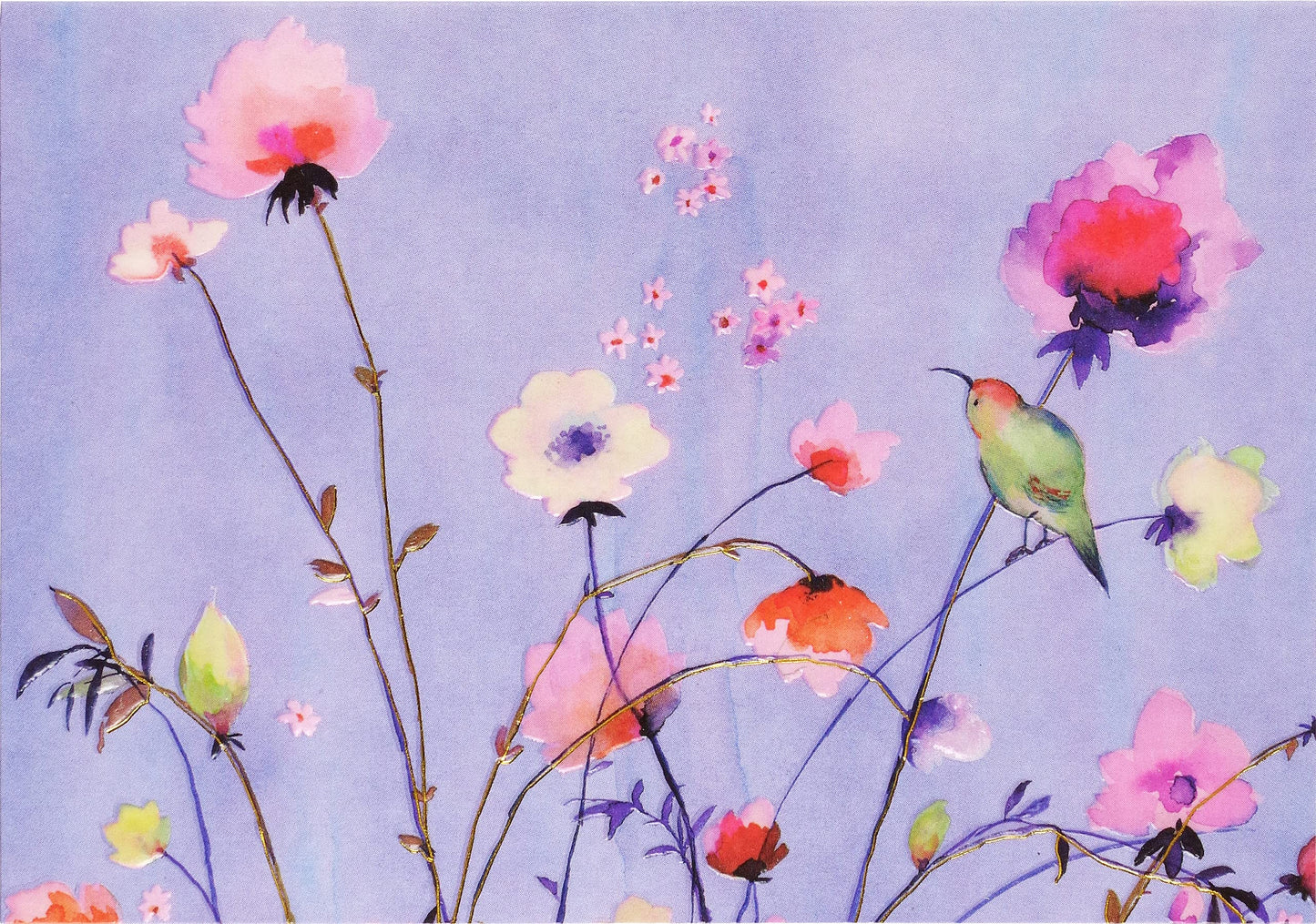 Lavender Wildflowers Thank You Note Cards