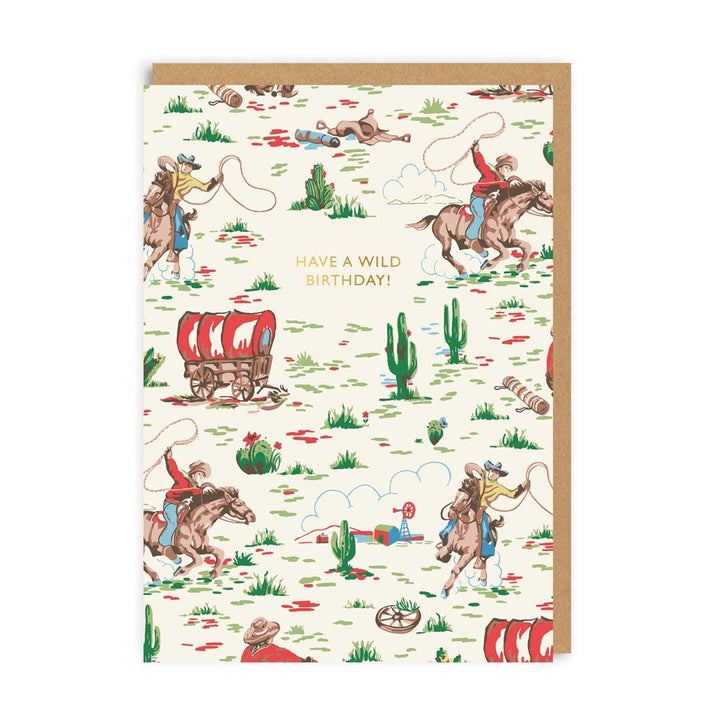 Cowboy Birthday Greeting Card