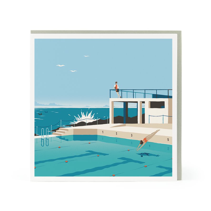 Diver Greeting Card