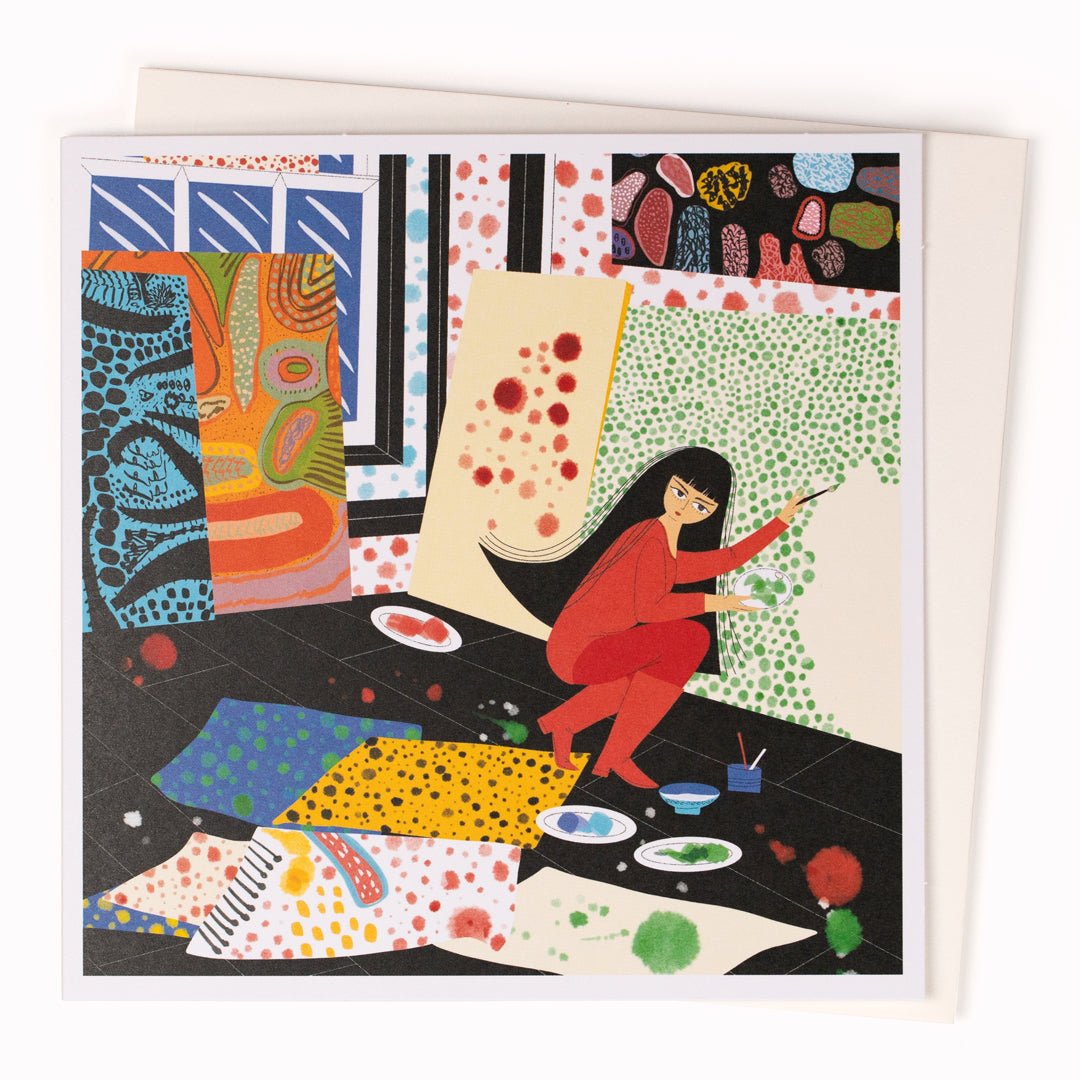 Yayoi Kusama Greeting Card