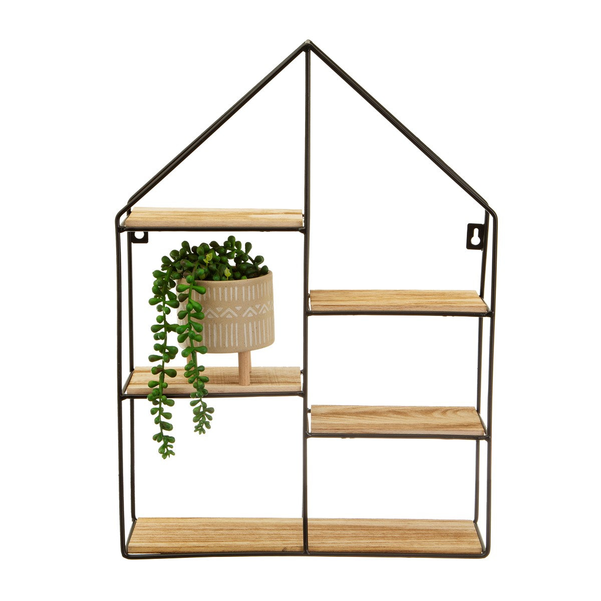Large Black House Shelf