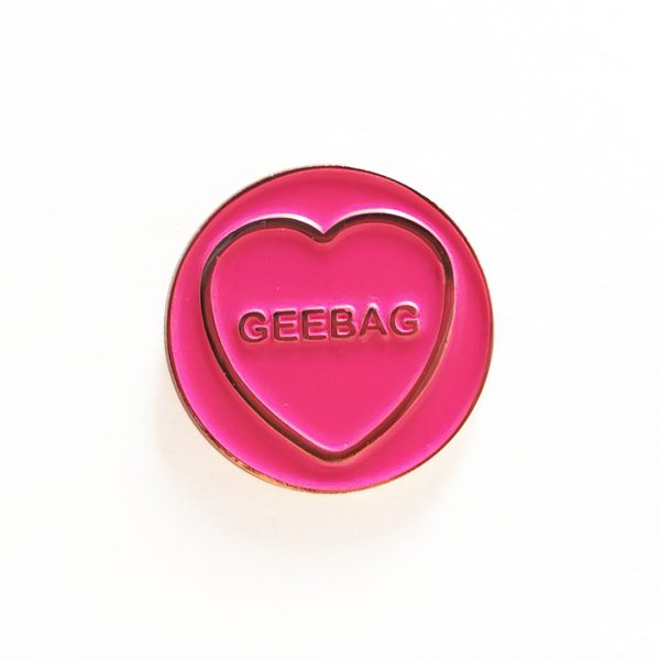 Geebag Hate Hearts Enamel Pin