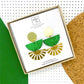 Jenny Fan Earrings in Emerald Green