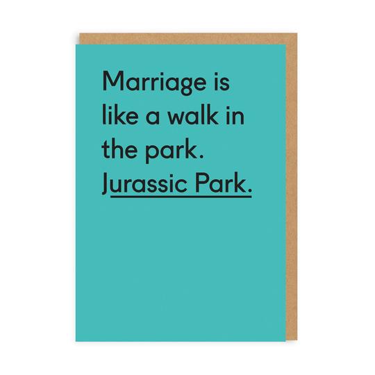 Jurassic Park Marriage