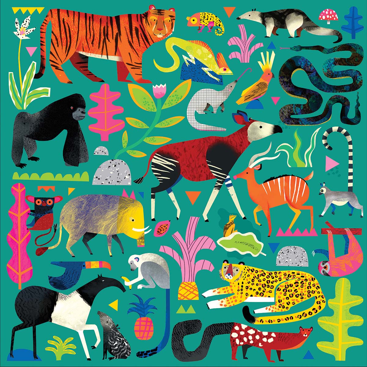 Rainforest Animals Jigsaw Puzle