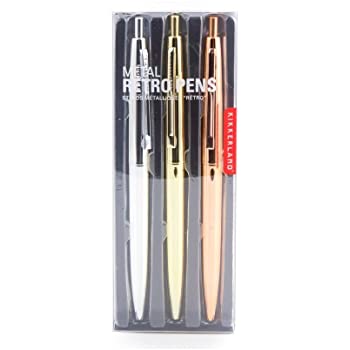 Retro Pen Metallic Set of 3