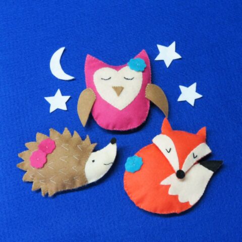 Buttonbag Sleepy Friends Key Rings