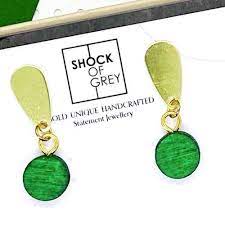 Gemma Earrings Green