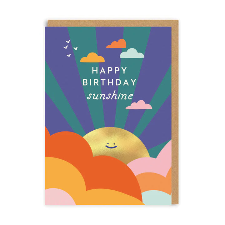 Sunshine and Clouds Birthday Greeting Card