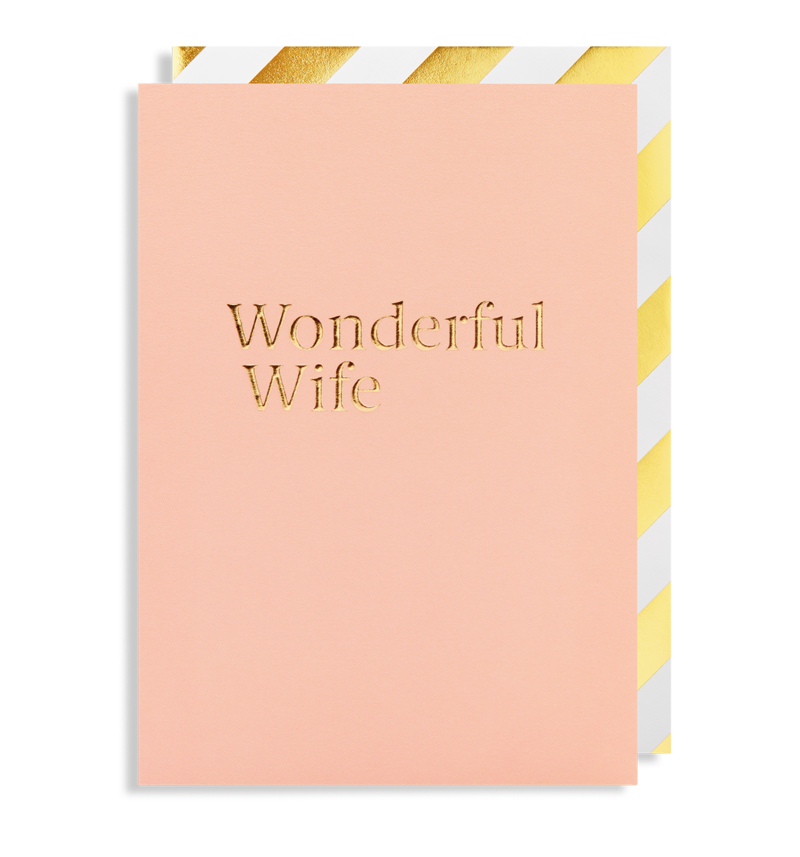 Wonderful Wife Greeting Card