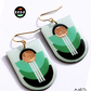 Art Deco Blue Shades Earrings