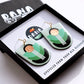 Art Deco Blue Shades Earrings