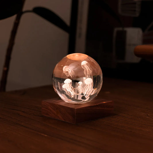 Amber Crystal Light Jellyfish