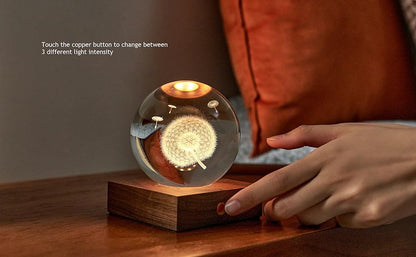 Amber Crystal Light Dandelion