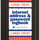 Password Logbook- Large print