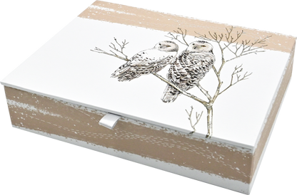Snowy Owls Deluxe Boxed Holiday Cards