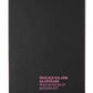 IMMA Hardback Notebook (Black, with Pink Text)