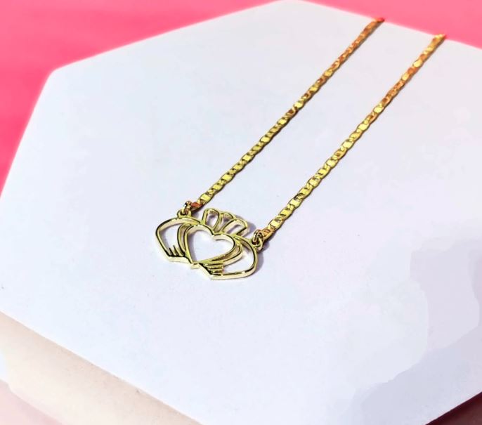 "Have My Heart" Claddagh Gold Plated Necklace