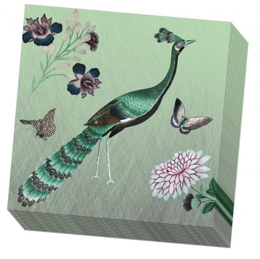 Chinese Papier Peacock Napkins