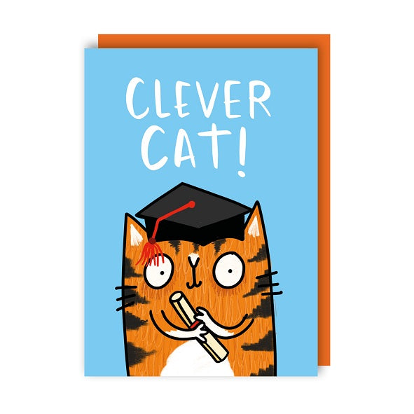 "Clever Cat!" Greeting Card