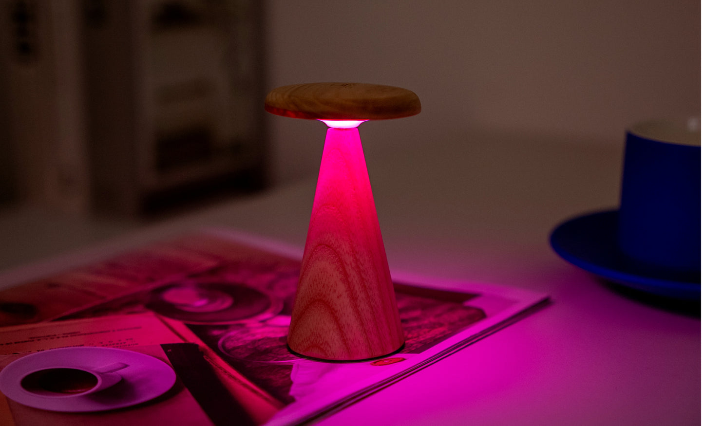 Mini Sylva Table Lamp White Ash